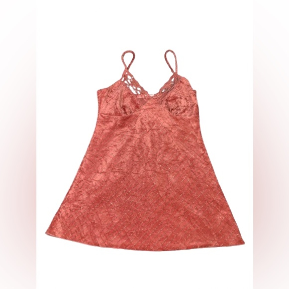 Charolette Russe Vintage Made in USA Velour Tank Top Lace Sequins Size Small
